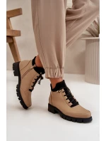 Nízké dámské boty z ekologické kůže béžové model 21668889 - Boto Nízké dámské boty z ekologické kůže béžové model 21668889 - Boto