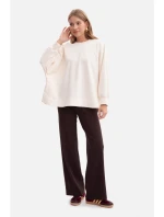 Pletená mikina volného střihu model 21379936 - BeWear