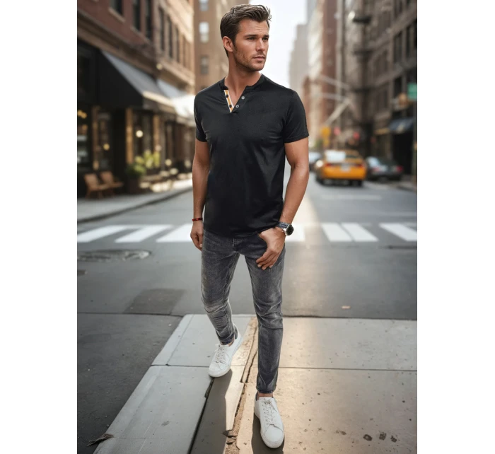 Pánské polo tričko černé FashionStreet RX5627