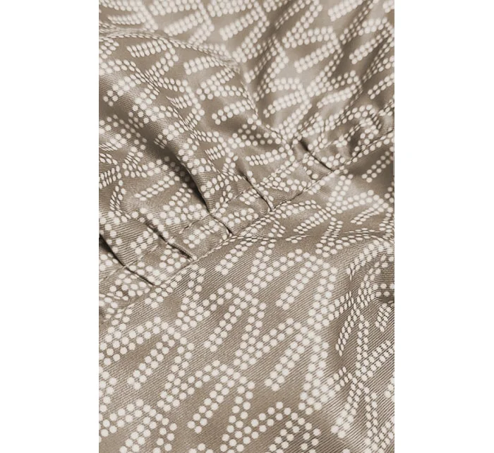 Krátká béžová dámská bunda typu bomber model 18117131 - Ann Gissy Krátká béžová dámská bunda typu bomber model 18117131 - Ann Gissy