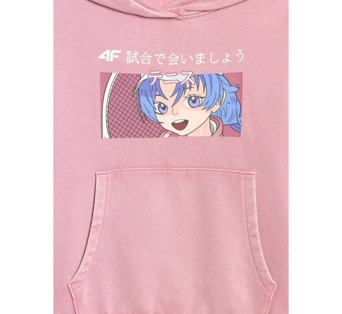 Dívčí mikina s kapucí model 21868360 - 4F