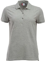 Clique Classic Marion S/S Dámské piqué polo z těžké bavlny 67.8246 grey melange Clique Classic Marion S/S Dámské piqué polo z těžké bavlny 67.8246 grey melange