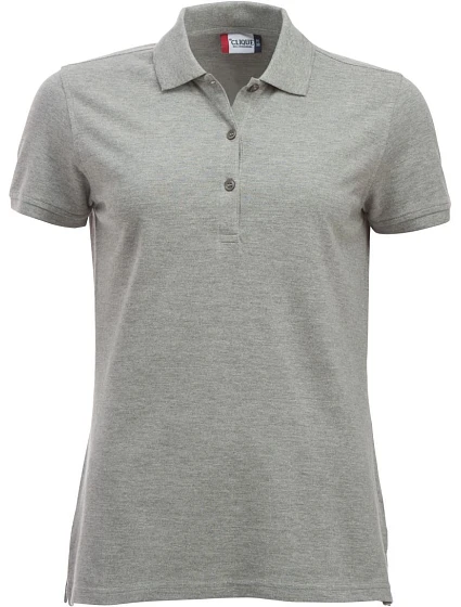 Clique Classic Marion S/S Dámské piqué polo z těžké bavlny 67.8246 grey melange Clique Classic Marion S/S Dámské piqué polo z těžké bavlny 67.8246 grey melange