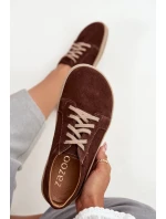 Trampki typu barefoot z přírodního semiše Zazoo 314 čokoládové Trampki typu barefoot z přírodního semiše Zazoo 314 čokoládové