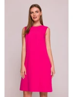 model 21154739 Šaty bez rukávů růžové - STYLOVE