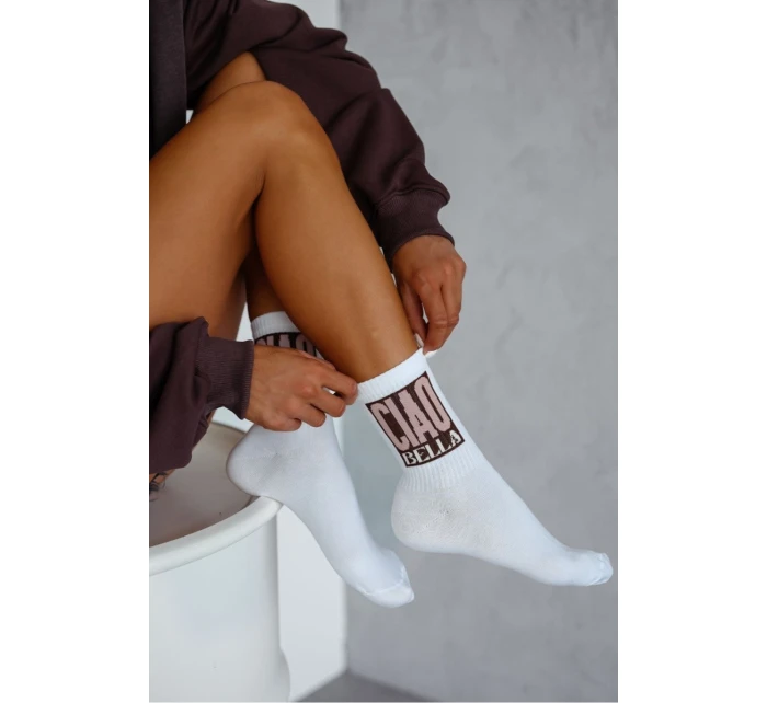 Dámské ponožky CIAO BELLA – bílé