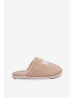Dámské domácí pantofle s kožešinou Maelis – béžové