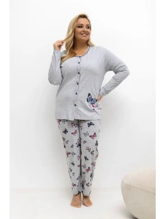 Pohodlná pyžama pro plnoštíhlé model 221199 Forever Pink