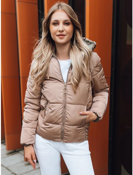 Dámská oboustranná péřová bunda VICTORIA SNUG zlatá FashionStreet TY3697 Dámská oboustranná péřová bunda VICTORIA SNUG zlatá FashionStreet TY3697