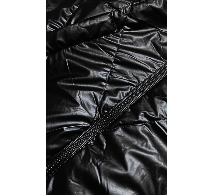 Černá dámská bunda se kapucí model 17044113 - ATURE