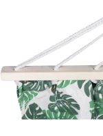 ZAHRADNÍ HOUPACÍ SÍŤ PRO 1 OSOBU 200X100CM S TYČÍ A STŘAPCEM MIAMI NATURA JUNGLE