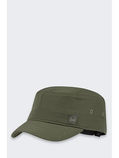 Kšiltovka Buff Military Cap – jednobarevná khaki, velikost: S–M