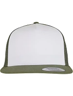 Flexfit 6006 5 panelová Trucker kšiltovka 55.6006 olive/white/loden