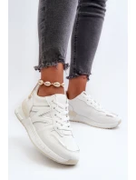 Dámské bílé tenisky z ekokože Kaimans Dámské bílé tenisky z ekokože Kaimans