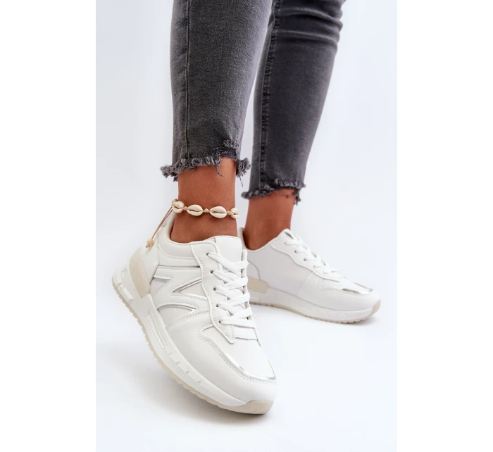 Dámské bílé tenisky z ekokože Kaimans Dámské bílé tenisky z ekokože Kaimans