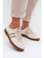 Zazoo N1068 Kožené Nízké Dámské Tenisky Béžové Zazoo N1068 Kožené Nízké Dámské Tenisky Béžové