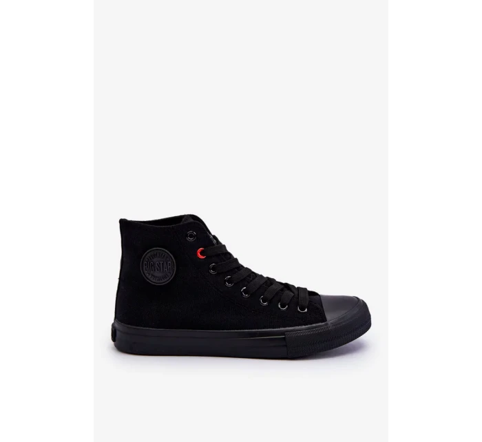 Dámské klasické vysoké tenisky Big Star T274033 Černé Dámské klasické vysoké tenisky Big Star T274033 Černé