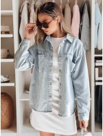 Dámská oversize džínová bunda BLUEDIVA modrá FashionStreet TY4900 Dámská oversize džínová bunda BLUEDIVA modrá FashionStreet TY4900