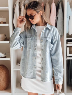 Dámská oversize džínová bunda modrá Dstreet model 21988025 - FashionStreet