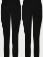 Černé sportovní legíny (YW001)