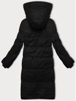 Černá dámská zimní bunda s kapucí Glakate (LU-238001#)
