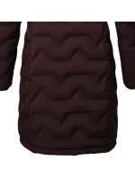 Dámská prošívaná bunda Killtec KOW 9 zimní nepromokavá bunda s kapucí dlouhá bordó (41806/447)