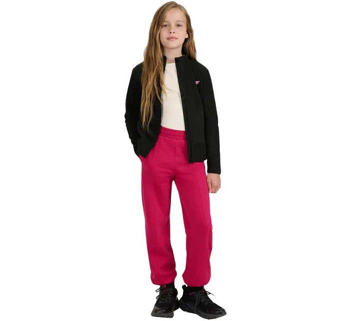 Dívčí fleece tmavě černý JWAW25TFLE 20S model 21394952 - 4F Dívčí fleece tmavě černý JWAW25TFLE 20S model 21394952 - 4F