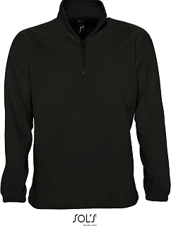 SOL'S Ness Fleecová mikina s 1/2 zipem 25.5600 black
