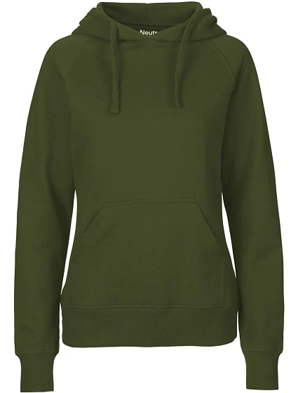 Neutral O 83101 Dámská mikina s kapucí z bio bavlny 77.8311 military Neutral O 83101 Dámská mikina s kapucí z bio bavlny 77.8311 military