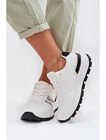 Dámské tenisky na platformě Big Star TT274882 Hi-Poly System Bílé Dámské tenisky na platformě Big Star TT274882 Hi-Poly System Bílé