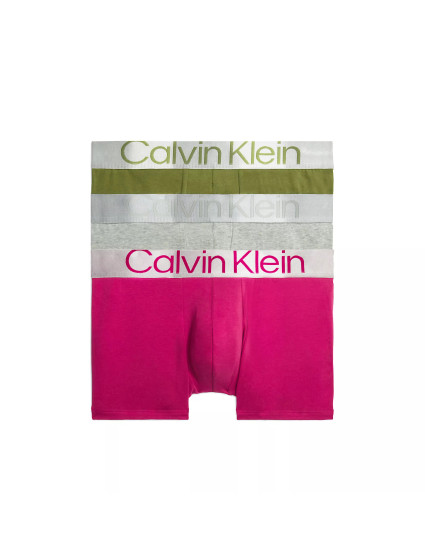 Pánské spodní prádlo TRUNK 3PK 000NB3130AGHM - Calvin Klein
