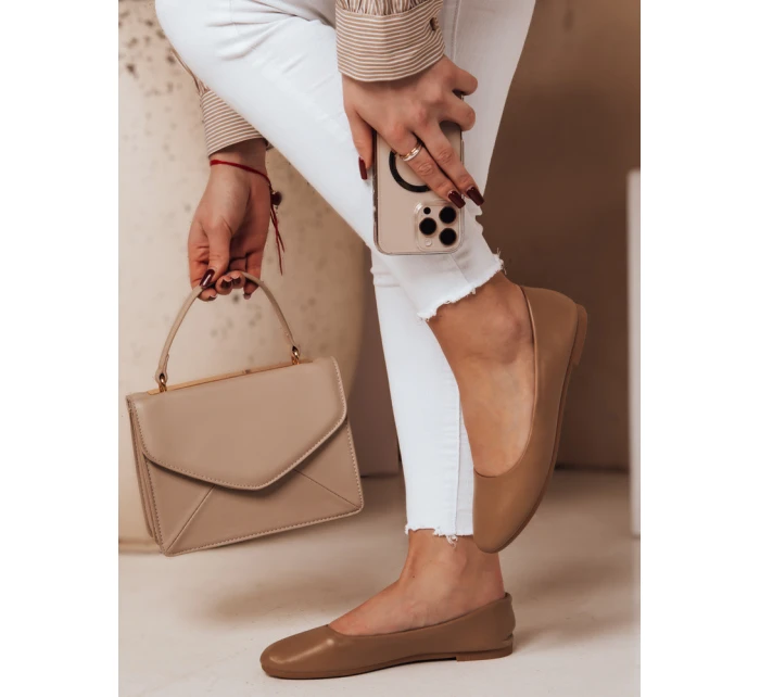 Dámské baleríny FRLINE khaki FashionStreet ZY0669