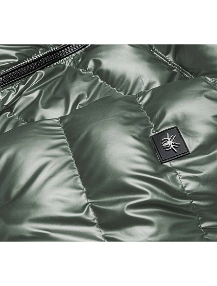 Zelená prošívaná bunda pro přechodné období model 17144767 - S'WEST