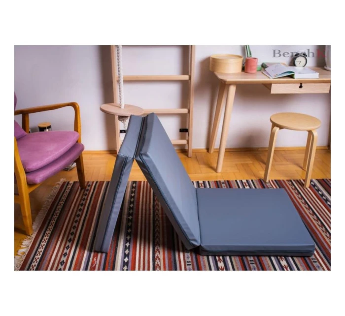 SKLÁDACÍ GYMNASTICKÁ MATRACE ŠEDÁ 180CM BENCHK