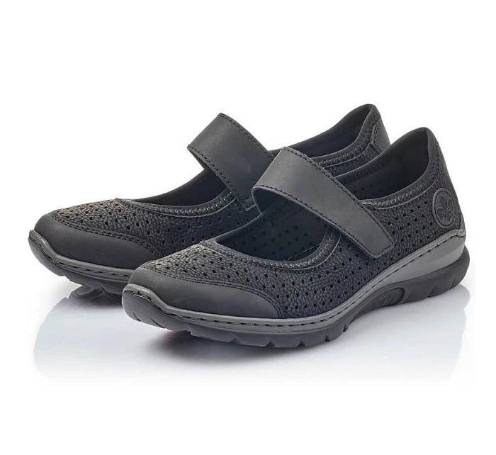 Pohodlná polobotka W černá model 22050507 - Rieker Pohodlná polobotka W černá model 22050507 - Rieker