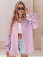 Dámské oversize mušelínové tričko MUSLINEA berry FashionStreet DY0476