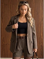 Marynarka damska w brązowa model 22386966 - FashionStreet