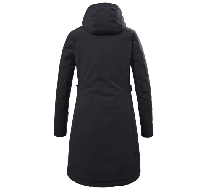Dámská parka s kapucí Killtec KOW 165 36 černá nepromokavá větruodolná (37726/200)