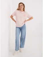 T shirt model 21795579 jasny różowy - FPrice T shirt model 21795579 jasny różowy - FPrice