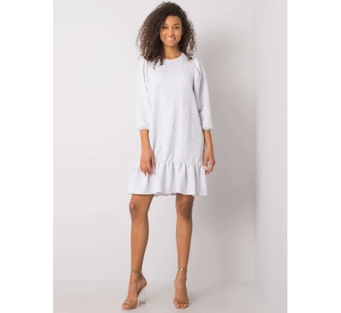 Šaty RV SK 6075.10x světle šedá Šaty RV SK 6075.10x světle šedá