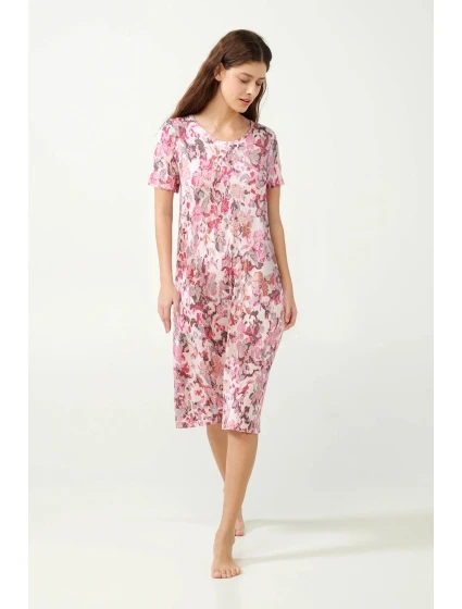 Květinová noční košile model 20794891 růžová - Vamp
