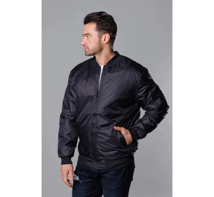 Černo-červená pánská bunda typu "bomber" (AK95-1A) -Goodlooking