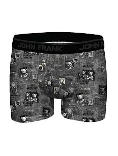 Pánské boxerky John Frank JFBDMOD188-DARK TEDDY