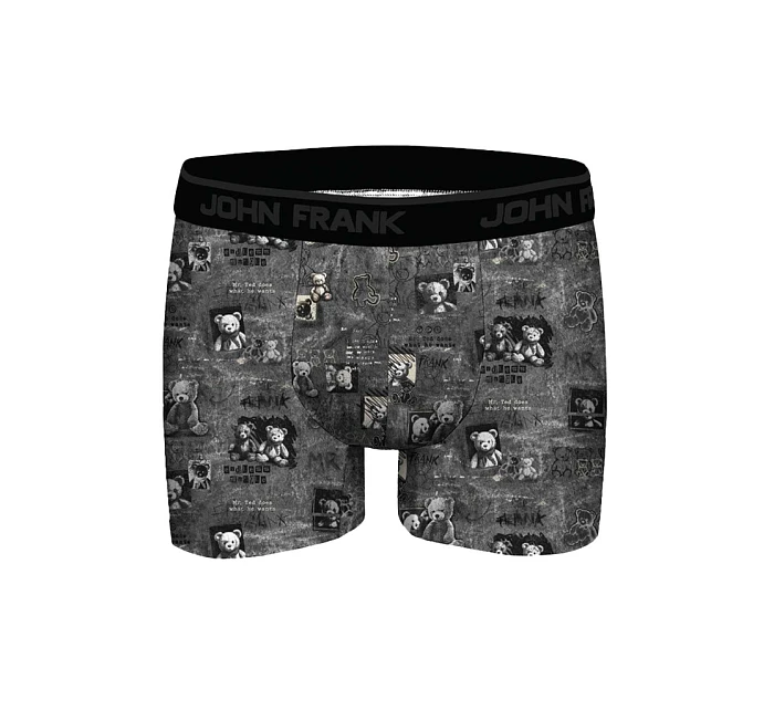 Pánské boxerky John Frank JFBDMOD188-DARK TEDDY Pánské boxerky John Frank JFBDMOD188-DARK TEDDY