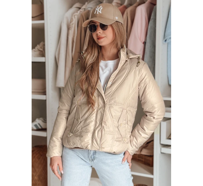 Dámská přechodná prošívaná bunda MARISSIA béžová FashionStreet TY4851