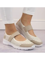 Pohodlná polobotka W béžová model 22033608 - Rieker