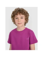 Dětské hladké tričko (SADA 2) 4F 4FJRAW25TTSHU3157-92S