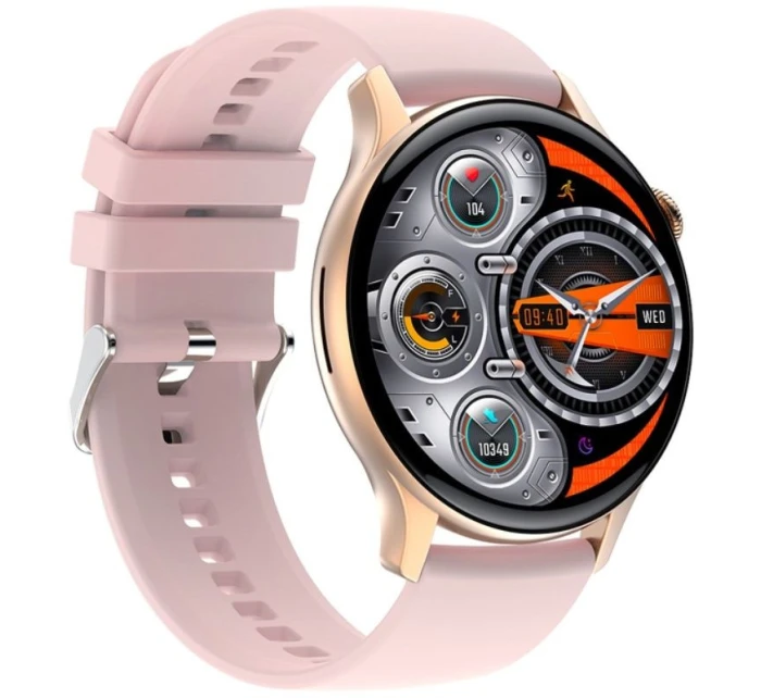 Dámské chytré hodinky RUBICON RNCF10 Rose Gold/Pink SMARUB239 Dámské chytré hodinky RUBICON RNCF10 Rose Gold/Pink SMARUB239