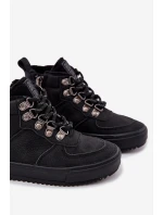 Trekové Boty Dětské Zateplené Big Star SS374075 Černé