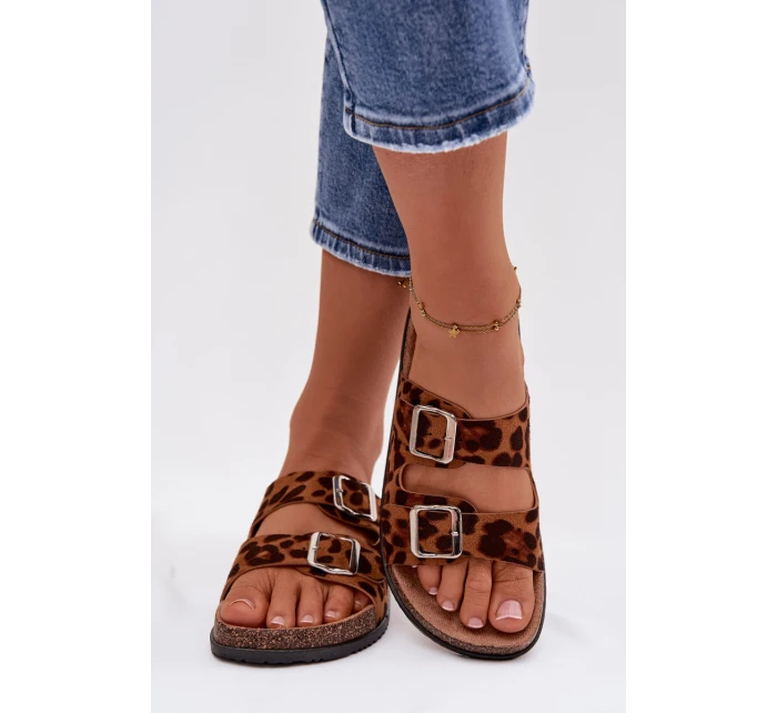 Dámské pantofle s pásky Panterka model 21908434 - Boto